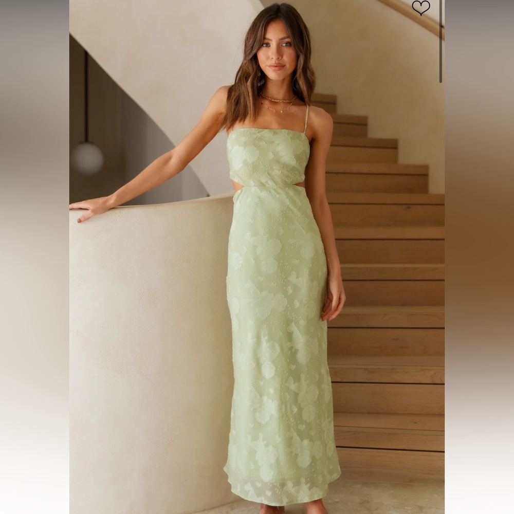 NWT CASCALONE MAXI DRESS SAGE